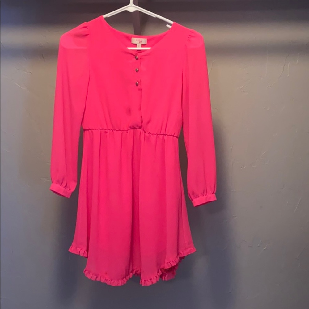 Formal pink dress